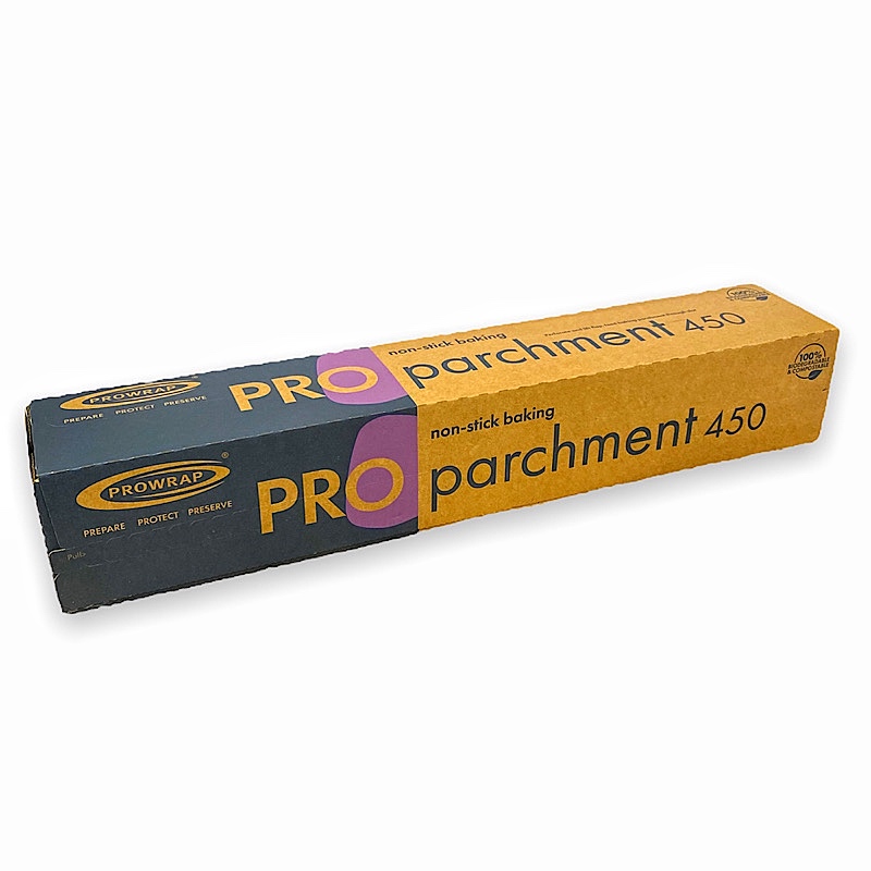 BAKE3907 - QUALITY PROFESSIONAL SILICON BAKING PARCHMENT ON A ROLL 450MM X 50M X 1